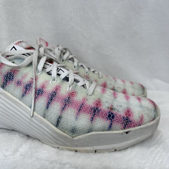 Nike Metcon 5 AMP White Tie Dye Pale Run Casual Low AT3149-101 womens size 11 - Picture 9 of 16